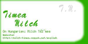 timea milch business card